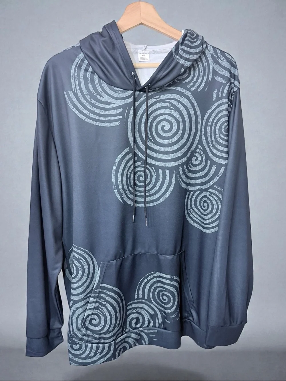 Celtic Rune Geometric Swirl Design Hooded Jacket 1X - Picture 2 of 7